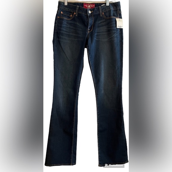 MK Michael Kors Dark Washed Selma Straight Leg zJesns with waist tie belt Size 2 - Picture 1 of 11